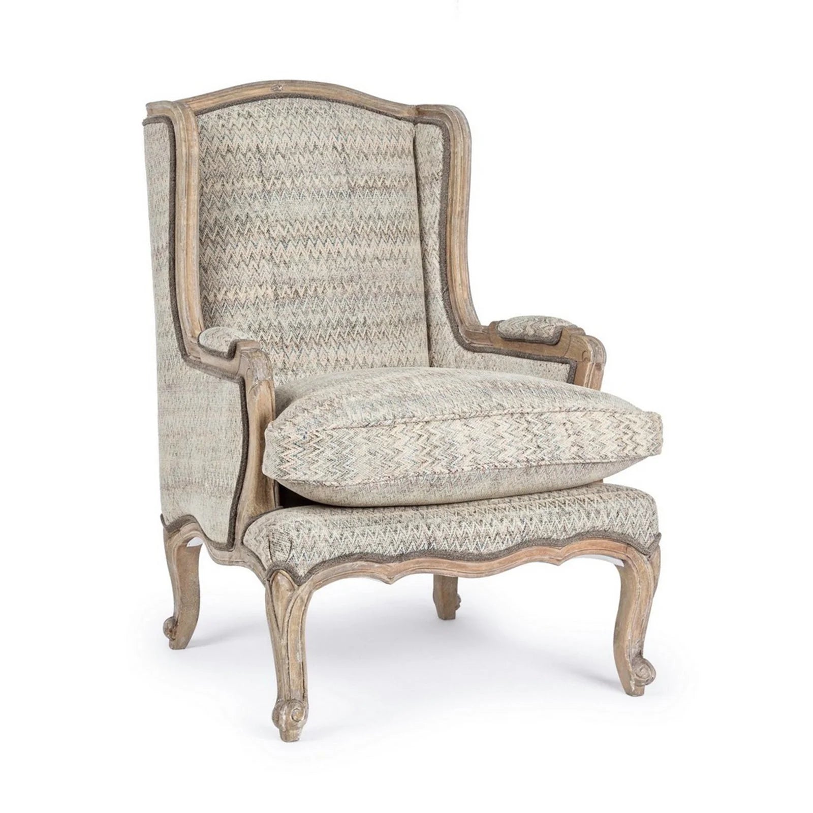 Fauteuil Elodie pour intérieur, structure en manguier massif 70 x 72 x 102h cm(Élodie)