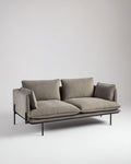 Canapé design pour salon en tissu beige - 180 x 80 x 85cm