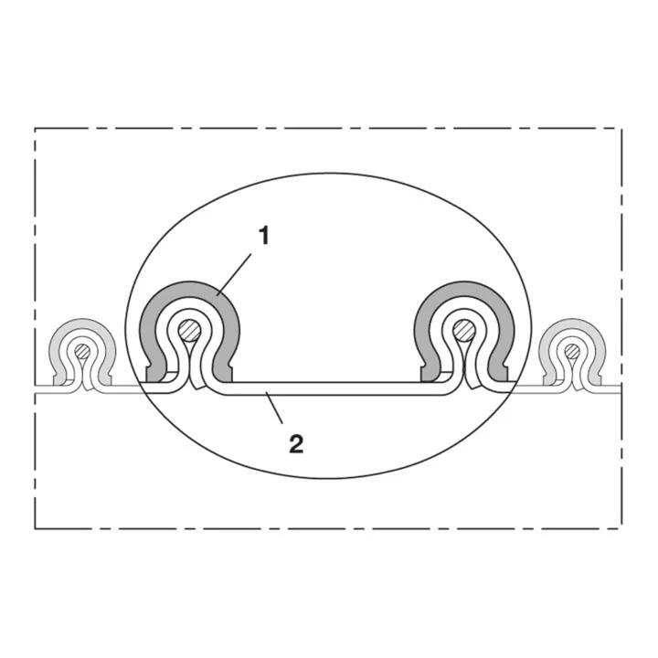 NORRES Tuyau d'aspiration et de soufflage CP ARAMID 461 170 mm 182,00 mm ( 4501403436 )(défaut)
