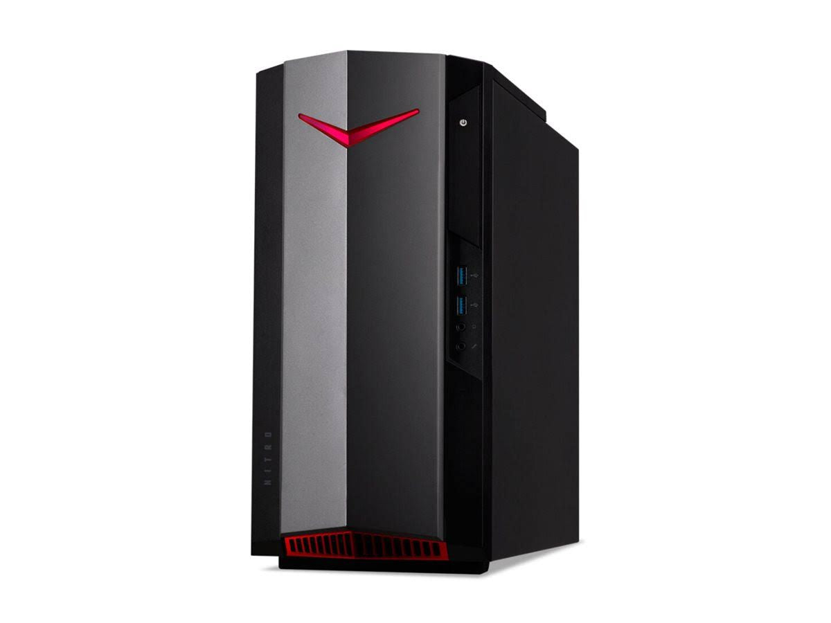 Acer Nitro 50 N50-120 5600g Desktop AMD Ryzen 5 8 GB DDR4-SDRAM 512 GB SSD Windows 11 Home PC Black(Noir/Gris/Rouge)