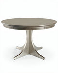 Table ronde extensible pour salle à manger en bois et métal - 120 x 120 x 75cm