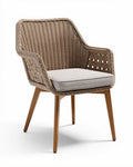 Chaise d'extérieur en résine tissée pour jardin - 70 x 70 x 85cm