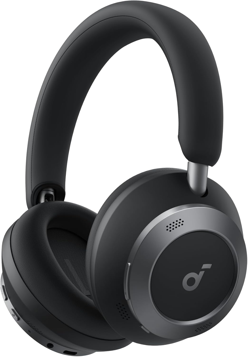 Soundcore Space One Pro d'Anker, Casque Bluetooth sans Fil avec Réduction de Bruit Adaptatif et 6 micros, Design Super Pliable, Autonomie 60h, Chargement Ultra-Rapide, H-Res Wireless Audio avec LDAC(Noir Jais)