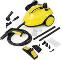 GOPLUS Nettoyeur Vapeur, 13 Accessoires, Pression 5 Bar Puissance 2000W avec Réservoir d'Eau 1,8L, Balai Vapeur pour Tapis, Fenêtre, Verre et Rideau(Jaune/Noir)