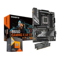 AMD Ryzen 7 7800X3D + Gigabyte B650 + RAM 32 Go DDR5 Kit AMD Ryzen 7 7800X3D(Noir/Gris/Orange)