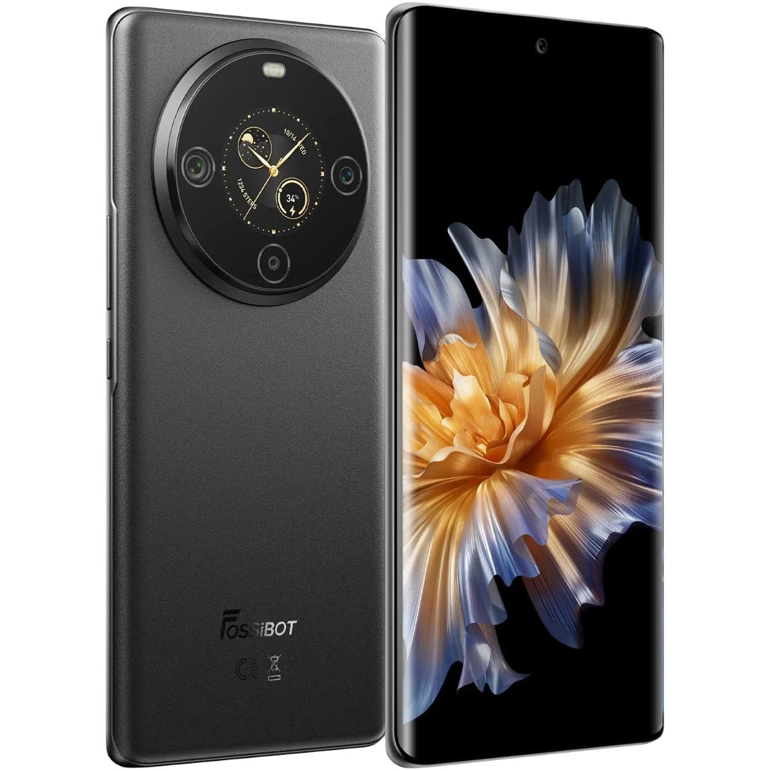 [Première mondiale] Smartphone FOSSiBOT S3 PRO Écran AMOLED 6,67 Android 14 Jusqu'à 20 + 128 Go(Noir)