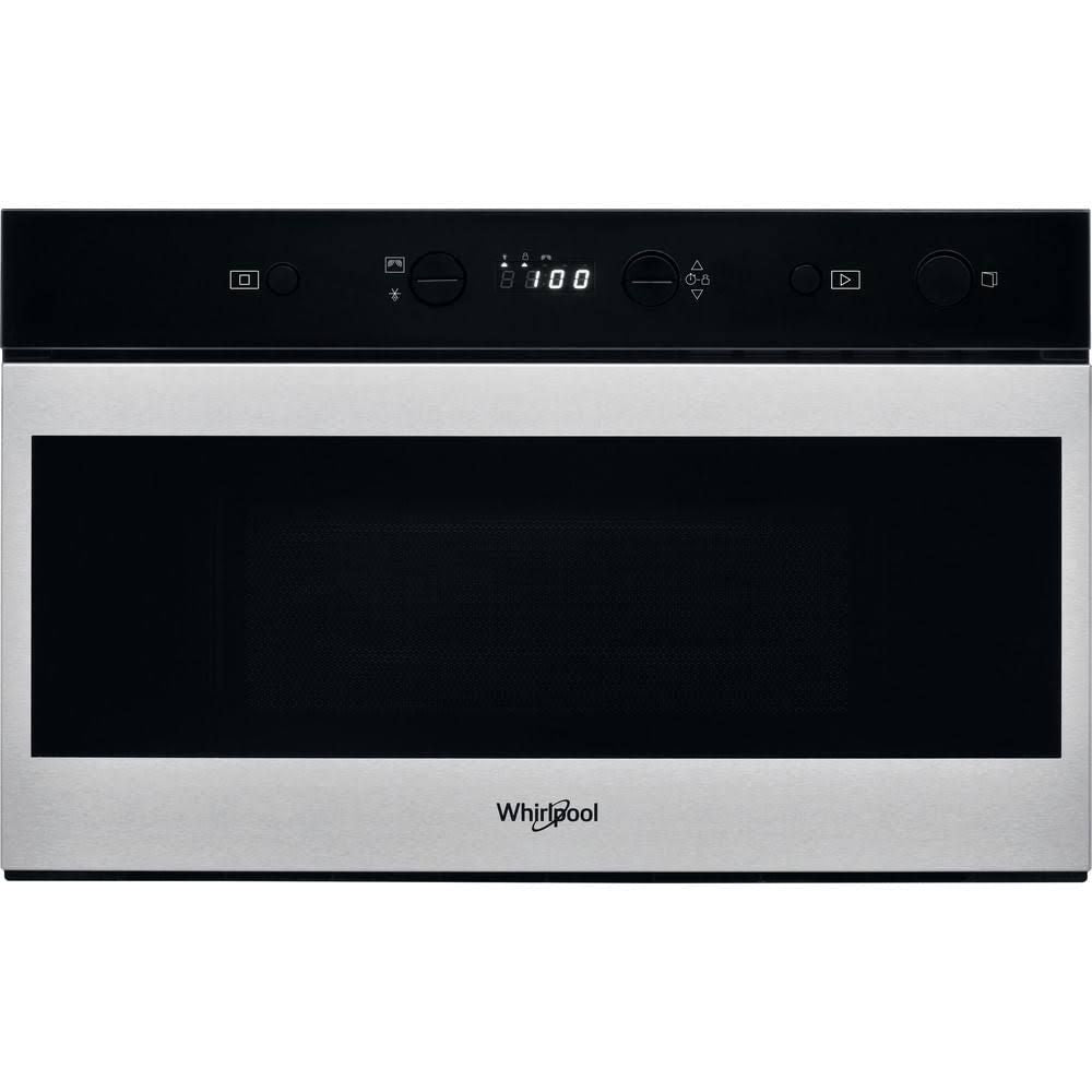 Whirlpool W Collection W7 MN810 - Four micro-ondes monofonction - Encastrable - 22 Litres - 750 Watt - Acier Inoxydable(Noir/Argent)