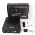 Subwoofer Amplifié pour Voiture - Bermans, 10, 1200W Max, Basses Puissantes, Subwoofer voiture, Caisson plat voiture, Haut parleur voiture, Caisson(Noir)
