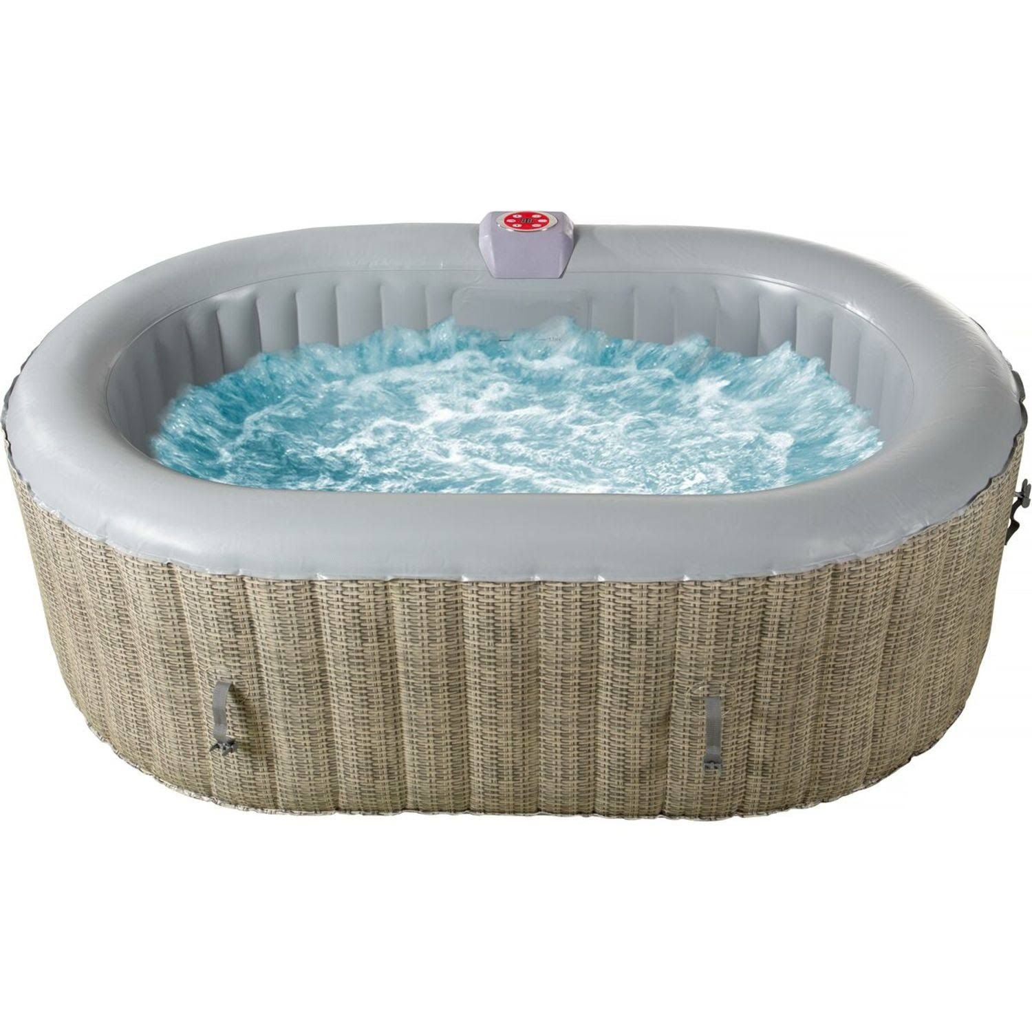 Ovaler Whirlpool aus PVC Paris(Gris/Beige)