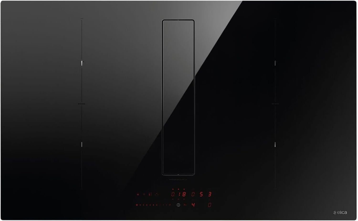 Elica PRF0179476, Plaque de cuisson à induction avec hotte aspirante intégrée NIKOLATESLA FIT XL BL/A/83, Black(Black)