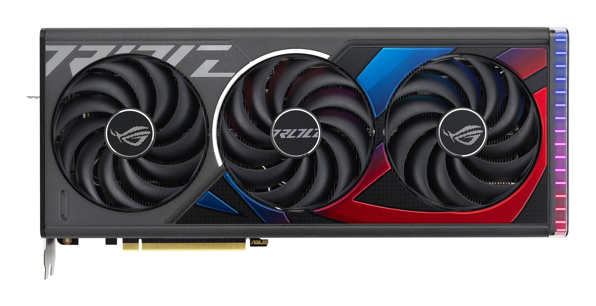 ASUS ROG -STRIX-RTX4070TIS-O16G-GAMING NVIDIA GeForce RTX 4070 Ti SUPER 16 Go GDDR6X(Noir/Rouge/Bleu)