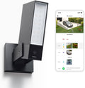 Netatmo Caméra de Surveillance Extérieure Connectée Intelligente avec Éclairage Intégré 12W, Détection des Personnes/Animaux/Véhicules, Vidéo HD 1080p 4MP, Vision Nocturne IR, Stockage Local, NOC-AMZ(Noir)