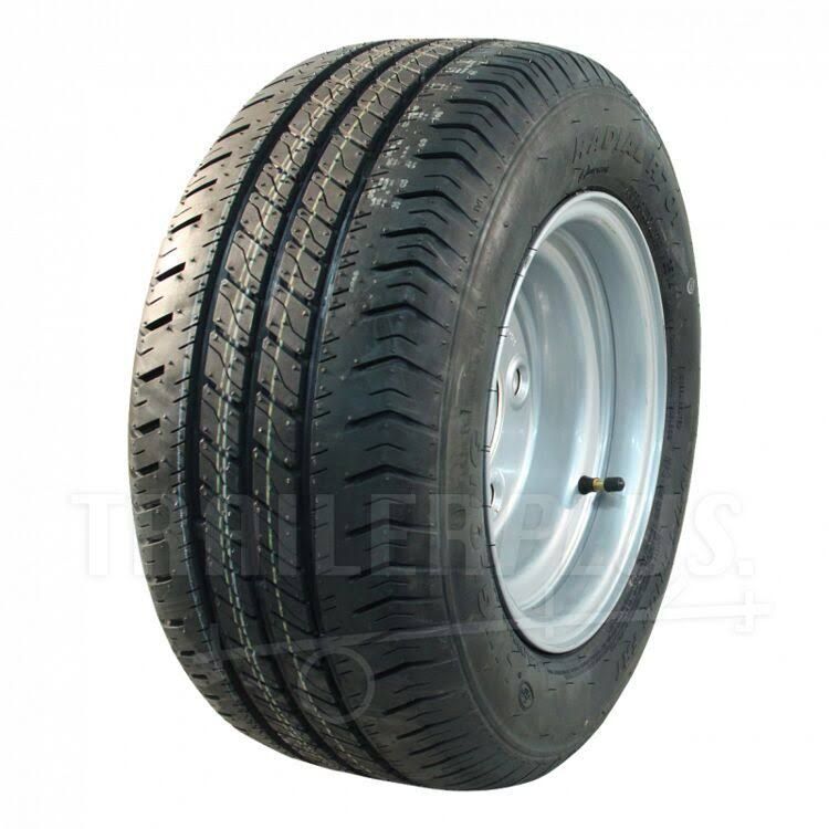 linglong Roue + pneu 195/55 R10C pouces(Noir/Argent)