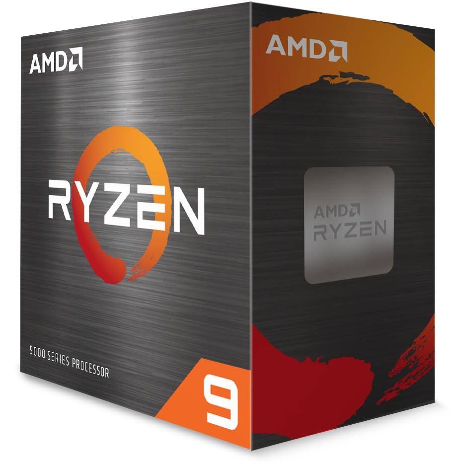 AMD Ryzen 9 5900X Processeur(Noir/Orange)